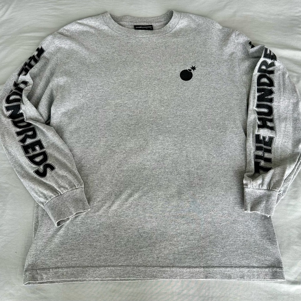 The Hundreds Death Row Records Gray Long Sleeve Shirt